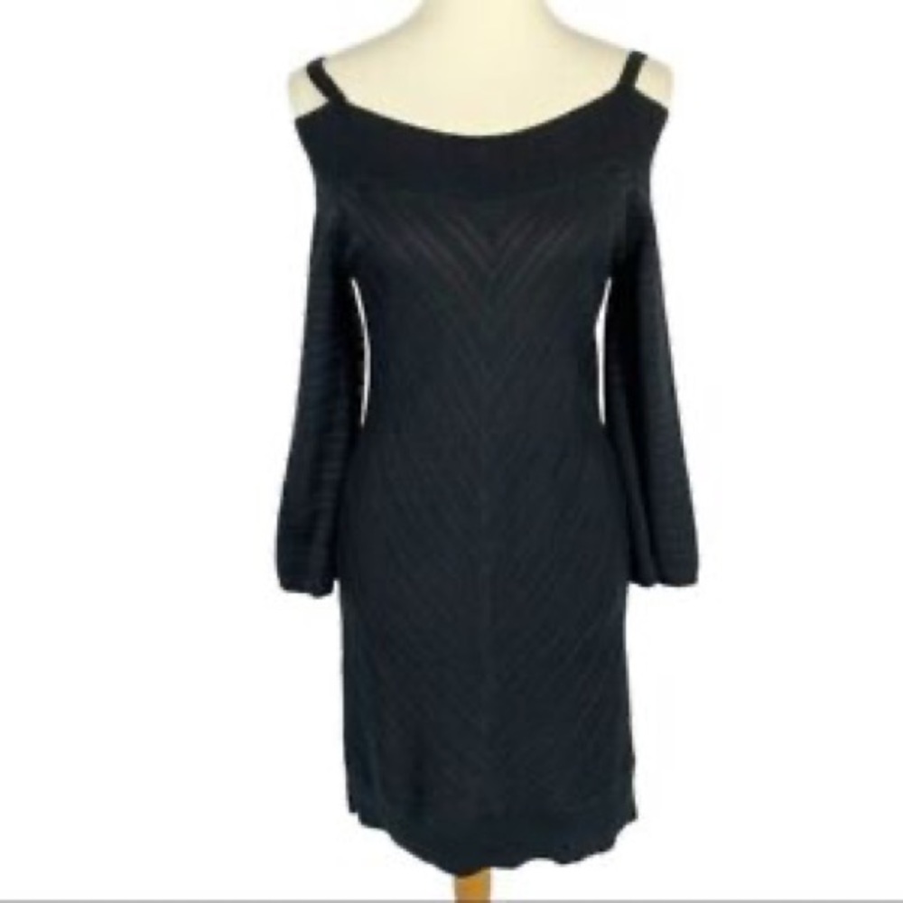 NWT WHBM cold shoulder knit sweater dress